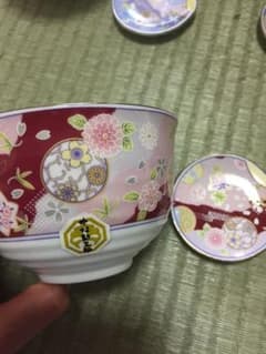 【未使用】中村勘三郎 華ちりめん 小皿付姫椀揃のサムネイル