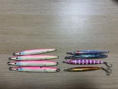 撃投ジグ　65g〜30g ピンクグロー　ショアジギングのサムネイル