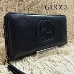 【美品】GUCCI グッチ インターロッキングG ソーホー 長財布 ✨美品✨グッチ 長財布 インターロッキング ソーホー 黒 - メルカリ