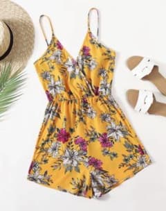 Floral jumpsuitsフローラルジャンプスーツSのサムネイル