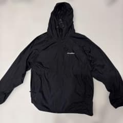 mont bell軽量ナイロンフード付きジャケット 黒サイズMのサムネイル