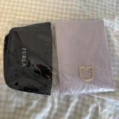 FURLA ラベンダーミラーブラック ポーチ セットのサムネイル