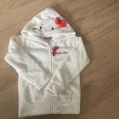 最終値下げ　HELLO KITTY フード付きパーカー ホワイトのサムネイル