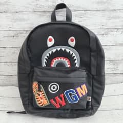 A BATHING APE バックパック リュック シャーク WGM レザー - メルカリ
