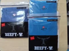 Hanes BEEFY-T 3枚セット 新品 おまけ有り ヘインズ ビーフィーのサムネイル