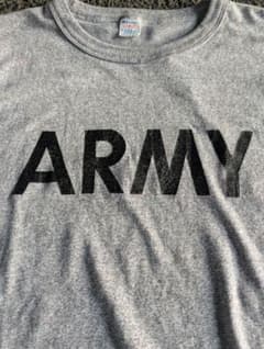 80s Champion 트리코 태그 ARMY T 셔츠 杢 그레이 L 사이즈