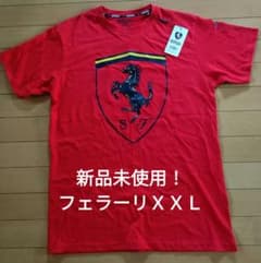 フェラーリ ロゴ入り 赤 Tシャツ 新品のサムネイル