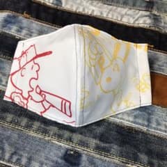 ハンドメイド  立体  インナーマスク  スヌーピー  Wのサムネイル