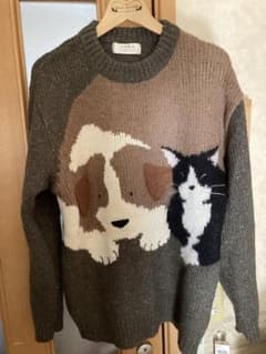 犬と猫のニットセーターのサムネイル