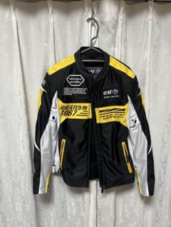 elf バイクジャケット WM 黒/黄/白 elf バイクジャケット WM 黒/黄/白 - メルカリ