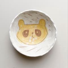 未使用品 鹿児島睦 アライグマ小皿 陶芸作品 作家 一点もの 陶器 未使用品 鹿児島睦 アライグマ小皿 陶芸作品 作家 一点もの 陶器