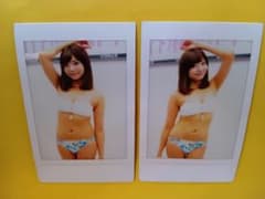 西谷麻糸呂(写真)①チェキ2点セット 限定品 グラビア アイドル 水着