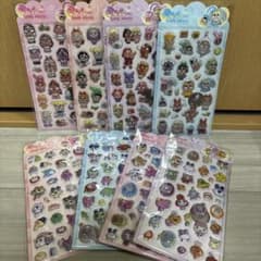 可愛いキャラクターシール8セットのサムネイル