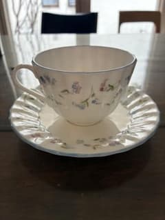Royal Worcester カップ＆ソーサー Forget me not 白のサムネイル