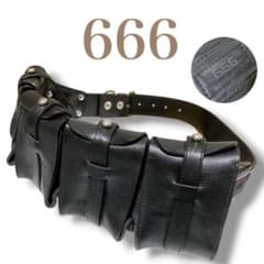 666 スウェディッシュ バンダリア カオスポーチ ウエストバッグ ブラック 666 スウェディッシュ バンダリア カオスポーチ ウエストバッグ
