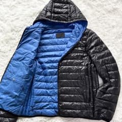 【極美品　希少3XL】プラダ　ダウンジャケット　フード　三角ロゴプレート　黒 専用【極美品 希少3XL】プラダ ダウンジャケット フード 三角ロゴ