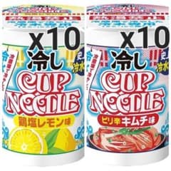 日清 冷しカップヌードル 鶏塩レモン・ピリ辛キムチ 20個セット - メルカリ