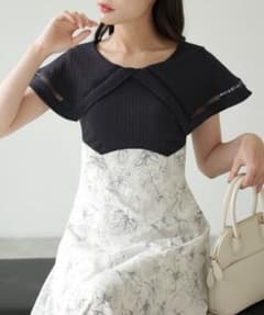 新品 ビックカラーバックレースアップドッキングワンピース tocco トッコのサムネイル