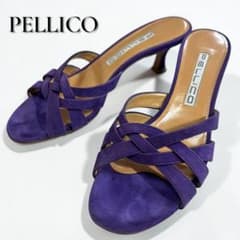 PELLICO ペリーコ スエード ミュール サンダル パープル 37 24cm PELLICO ペリーコ スエード ミュール サンダル パープル 37 24cm