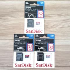 SanDisk Ultra 32GB microSDHC 3枚セットのサムネイル