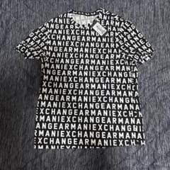 ARMANI EXCHANGE ロゴ総柄 Tシャツ ブラック Sのサムネイル