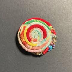 ハンドメイド　ちりめん　ブローチ　No.6のサムネイル