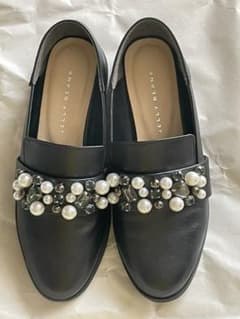 靴　ローファー　ビジュー付きのサムネイル