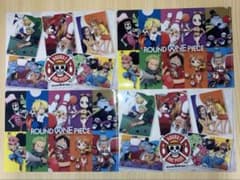 ラウンドワン×ワンピース コラボ A5クリアファイル 4点セット