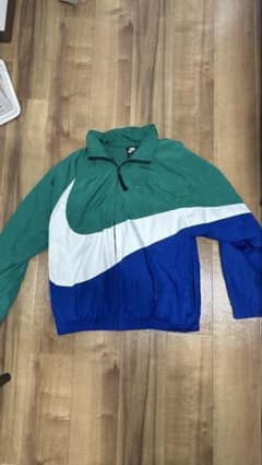 NIKE ナイロンジャケット グリーン ブルー Mのサムネイル