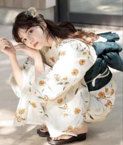 Dita 浴衣3点セット 和歌山染工日本染め 蒲公英色の花あそび - メルカリ
