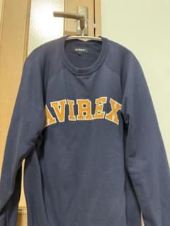 AVIREX ネイビー 刺繍 ロゴ入り トレーナーのサムネイル