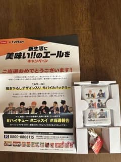 非売品⭐︎ハイキュー書き下ろしデザイン入りモバイルバッテリーのサムネイル