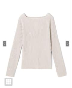 grl スクエアネックリブニットトップス ［rut072］新品未使用品タグ付き♡のサムネイル