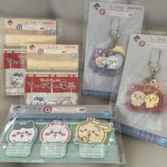 ちいかわ 一番くじ 銭湯 ラバーチャーム ステーショナリーセット