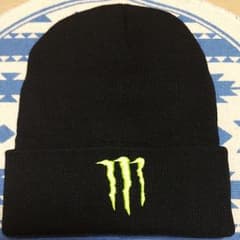 年末セール　モンスターエナジーニット帽黒のサムネイル