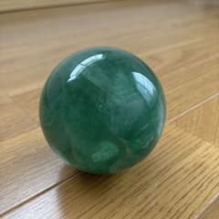 天然石グリーンフローライトスフィア80mm - メルカリ