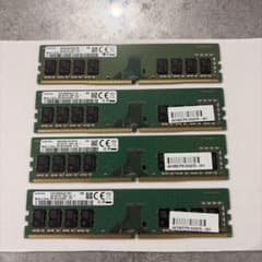 デスクトップPC用メモリ 8GB DDR4-2666 Samsung 4枚 - メルカリ