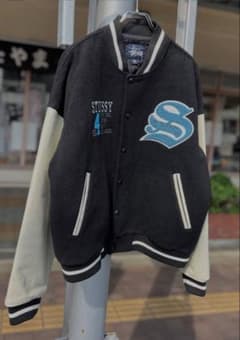 STUSSY スタジャン BIG4 90s ストリート　ワッペン