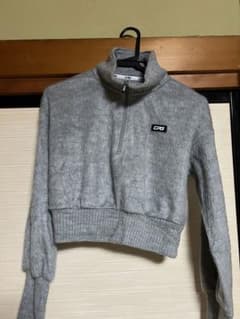 CPG ハーフジップ クロップドニット 2号 グレーのサムネイル