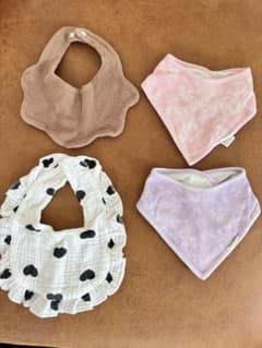 ベビー用スタイ 4点セットのサムネイル