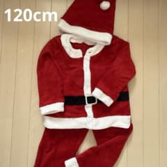 サンタ服　帽子　セット　120のサムネイル