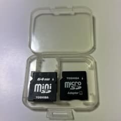 TOSHIBA mini 64MB microSDカードセットのサムネイル