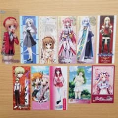 ゲーム・アニメ・漫画キャラクター しおり 11枚セットのサムネイル