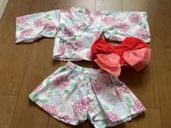 甚平　あじさい柄　90センチのサムネイル
