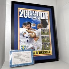 LCG証明書付！ 直筆サイン ロベルト・バッジョ ポスター サッカー 約A3 LCG証明書付！ 直筆サイン ロベルト・バッジョ ポスター サッカー 約A3