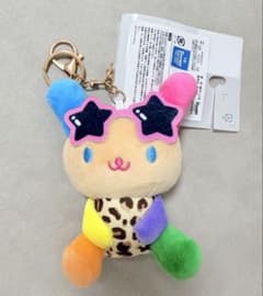 サンリオ ウサハナ ギャル ヒョウ柄 日焼け マスコットチャーム