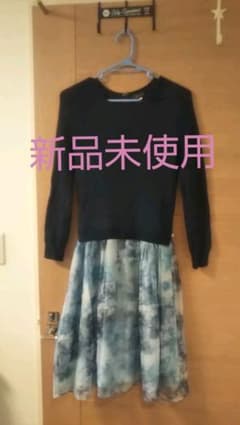 新品未使用★ジャスグリッティ花柄ドッキングワンピースのサムネイル
