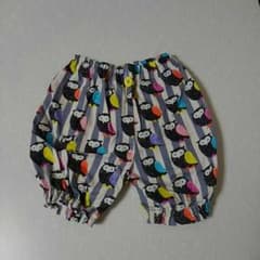 新品未使用 80-90minne フクロウ柄かぼちゃパンツのサムネイル