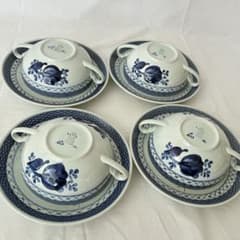  トランクウェーバー スープカップ&ソーサー 4客 Royal Copenhagenトランクウェーバー スープカップ&ソーサー 4客
