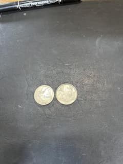 南アフリカ 外国硬貨 2ランド 1990年・20セント 1977年 2枚セットのサムネイル